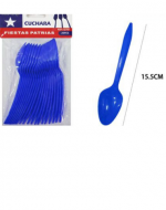 12 Set de Cuchara de Platicos. Medida:15.5 cm aprox. (1Set Trae: 20 PCS)