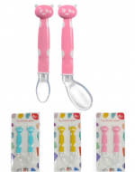 6 Set de Cucharas para Bebe Colores Surtidos (1 Set Trae: 2 PCS)