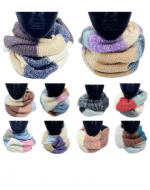 Cuello de Lana Doble Jaspiado Colores Surtidos x 10 Unds.