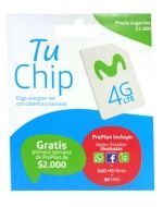 Chip Movistar  x 12 Unds.
