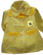 Delantal Escoces Escolar para Niños Colores Surtidos  x 12 Unds. Tallas :2 - 4 - 6