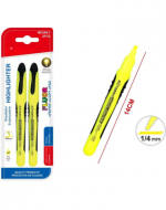12 Set de Destacador Amarillos 1/4mm( 1 Set Trae: 2 PCS) Medida: 14 cm aprox.