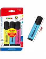 6 Set de Destacador Fluor Colores Surtidos  ( 1 Set Trae: 3 PCS) Medida: 11 cm aprox.