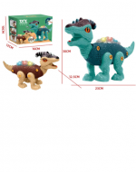 Dinosaurio Armable con Luz y Sonido x 2 Unds.Medida: 30 x 12.5 x 23 cm aprox.