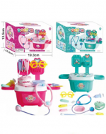 6 Set de Doctor Infantil Colores Surtidos (1 Set Trae : 7 PCS) Medida: 31 x 21 cm aprox.