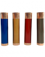 Encendedor Metálico Recargable Colores Surtidos x 4 Unds.