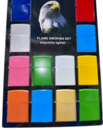 Encendedor a Bencina Recargable Colores Surtidos x 12 Unds.