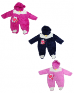 Enterito Oso Corderito (a) x 4 Unds. Tallas: 0 a 3 meses