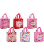 Eco Bolsa Reutilizable Dia de la Madre Modelos Surtidos x 12 Unds. Medida: 23 x 22 x 11 cm aprox.