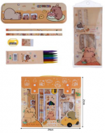 6 Set de Estuches Escolar Capibara  (1 Set Tare: 7 PCS)
