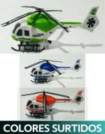 Juguete Helicóptero a Cuerda x 4 Unidades. Medidas : 8 x 23 x 7 cm