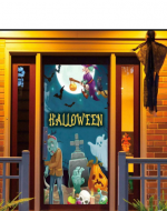Funda para Puerta Halloween  x 6 Unds.