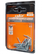 12 Set Gancho de Angulo Recto Mediano. Medida: 25 x 29 x 12 MM.(1 Set Trae :18 PCS)