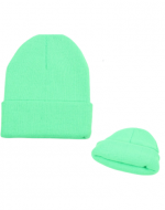Gorro de Lana Adulto Color Verde Flúor x 12 Unds.