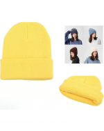 Gorro de Lana Adulto Color Amarillo x 12 Unds.