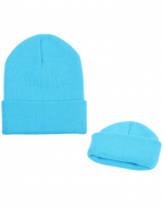 Gorro de Lana Adulto Color Celeste x 12 Unds.