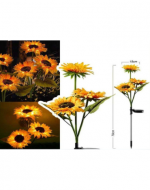 4 Se de Girasoles Solar Luz Cálida.Medida: 70  cm aprox.(1 Pack Trae: 2 PCS