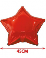 Globo Metálico Estrella Rojo y Azul x 24 Unds .Medida: 45 cm aprox.