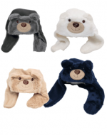 Gorro Peludito para Bebe Colores Surtidos x 6 Unds.