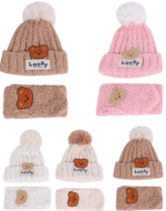 Gorro con Bufanda de Bebe Colores Surtidos x 12 Unds.
