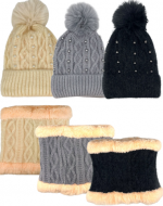 Gorro con Cuello Colores Surtidos x 12 Unds.Medida: 21 x 22 cm aprox.