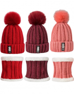 Gorro con Cuello de Lana Colores Surtidos x 12 Unds.