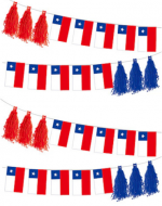 Guirnalda de Papel Fiestas Patrias x 6 Unds. Medidas: 3 Metros aprox.