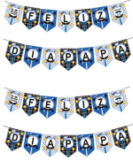 Guirnalda Feliz día Papá x 10 Unds. Medida : 3 Metros aprox.