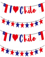Guirnalda Fiestas Patrias Chile x 6 Unds. Medida: 5 Metros aprox.