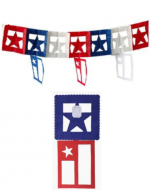 Guirnalda Fiestas Patrias  x 12 Unds. Medidas: 2 Metros aprox