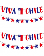 Guirnalda Viva Chile x 6 Unds. Medida: 5 Metros aprox.