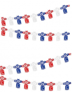 Guirnalda de Papel Fiestas Patrias x 12 Unds. Medidas: 2 mt aprox.