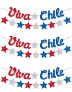 Guirnalda Fiesta Patrias 17 PCS x 12 Unds. Medida : 2.5 Metro aprox.