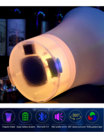 Balde Hielera con Parlante y Luz x 4 Unds. Capacidad: 7 litros aprox.