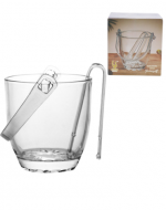 Hielera Transparente con Pinza x 4 Unds. Medida: 845 ml aprox.