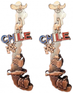 Imán Metal de Chile x 12 Unds.
