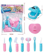 6 Set de Juguete Didáctico Dentista Perro (1 Set Trae 9 PCS) Medida: 25 x 19 cm aprox.