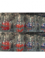 Jarra Lorito de Vidrio Transparente x 12 Unds. Medida: 500 ml aprox