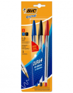 6 Blíster de Lápiz Pasta Cristal Punta Media BIC (1 Blíster Trae 3 PCS) Medida: 1.0 mm