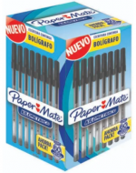 3 Cajas de Lápiz Pasta Paper Mate Color Negro (1 Caja Trae 60 PCS)