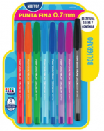 4 Set Lápiz Pasta Punta Fina 0,7 mm Paper Mate (1 Set Trae 8 PCS)