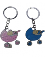 Llavero de Metal Baby Shower (Elegir Color) x 12 Unds.