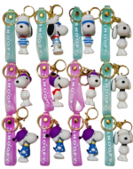 Llavero de Goma Snoopy Modelos Surtidos x 12 Unds.