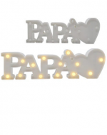 Lámpara Led Papá x 4 Unds. Medida: 39.5 x 14 cm aprox.