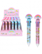 Lápices Retráctil 10 Colores Diseño Nube  x 36 Unds.