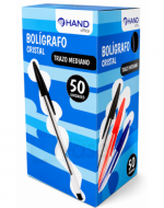 3 Cajas de Lápiz Pasta Azul Negro Punta Media (1 Caja Trae: 50 PCS)