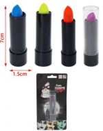 Labial de Neon para Halloween x 12 Unds.Medida: 7 x 1.7 cm aprox.