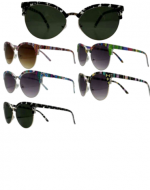 Lentes de Sol Metálico Colores Surtidos x 20 Unds.