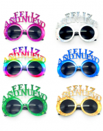 Lentes Feliz Año Nuevo Colores Surtidos  x12 Unds.