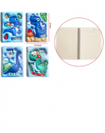 Libreta Diseño Dino 3D Modelos Surtidos x 12 Unds. Medida: 14.5 x 21 cm aprox.